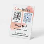 Signe De Table Venmo PayPal Business Pay (Recto)