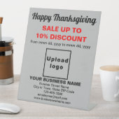 Signe De Table Vente d'action de grâces sur le sceau du socle gri (In SItu)