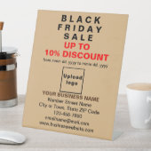 Signe De Table Vente du Black Friday Entreprise sur Marron Clair (In SItu)