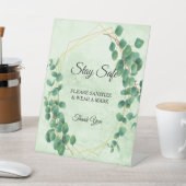 Signe De Table Verdure géométrique Eucalyptus Sécurité Feuille (In SItu)