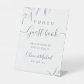 Signe De Table Verdure minimale rustique Mariage Photo Livre d'in (Recto)