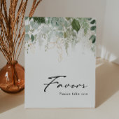 Signe De Table Verdure moderne et Baby shower d'or Faveurs