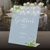 Signe De Table Verdure String Lights Dusty Blue Guestbook