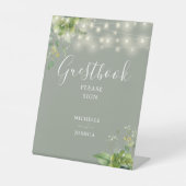 Signe De Table Verdure String Lights Sage Green Guestbook (Recto)