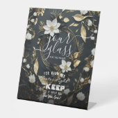 Signe De Table Verre mariage Pour La Nuit Trouvez Votre Siège (Recto)