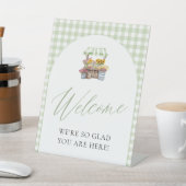 Signe De Table Vert En vichy Fraîchement Éloigné De L'Affiche de (In SItu)