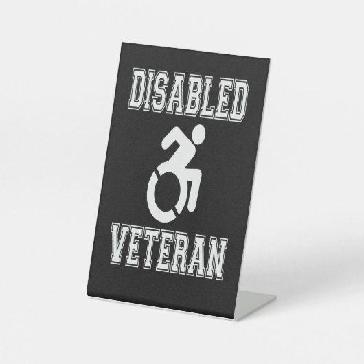 Signe De Table Vétérinaire handicapé (Recto)