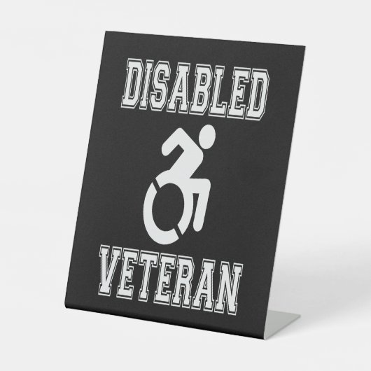 Signe De Table Vétérinaire handicapé (Recto)