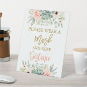 Signe De Table Veuillez porter un masque (In SItu)