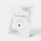 Signe De Table Veuillez Prendre Un Liage Vert Privilégié (Recto)