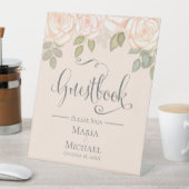 Signe De Table Veuillez signer notre Mariage d'aquarelle Guestboo (In SItu)