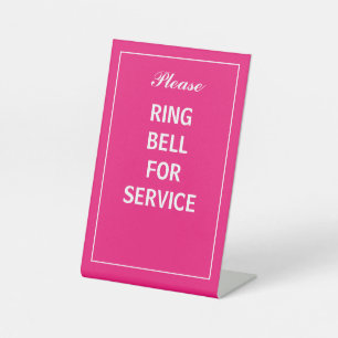 Signe De Table Veuillez sonner pour le service