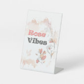 Signe De Table Vibes roses - Esthétique de l'humeur florale (Recto)