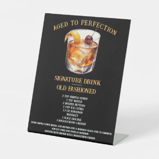 Signe De Table Vieilli à la perfection, vieux mode signature bois
