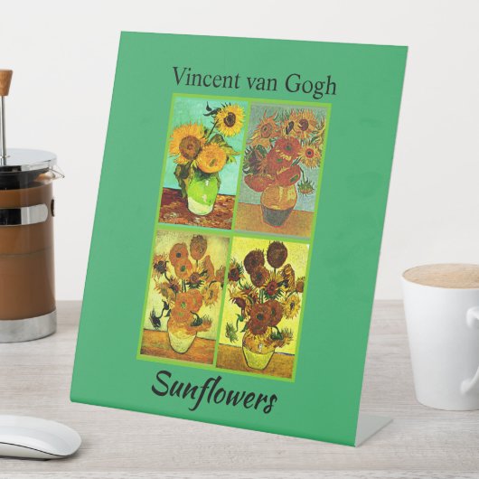 Signe De Table Vincent van Gogh, Sunflowers, (In SItu)