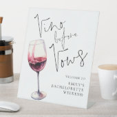 Signe De Table Vino avant les Vœux Bienvenue au Weekend de l'Ente (In SItu)