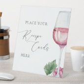 Signe De Table Vino avant Voeux Cartes de Recette pour Enterremen (In SItu)