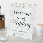 Signe De Table Vins De Verdure Eucalyptus Bienvenue À Notre Maria (In SItu)