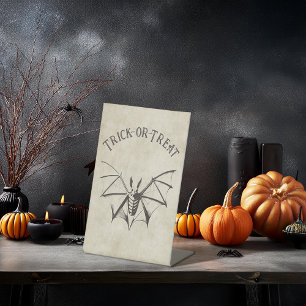 Signe De Table Vintage Bat Halloween