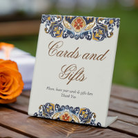 Vintage Talavera Azulejo carreaux bleu mariage