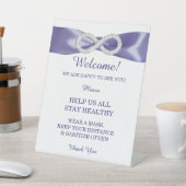 Signe De Table Violet bleu Diamant Infinité Sécurité des Mariages (In SItu)