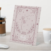 Signe De Table Voeux Pour Bébé Baby shower Tarot Rose (In SItu)