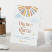 Signe De Table Voici le fils - 8x10 Diaper Raffle Sign (In SItu)