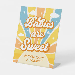 Signe De Table Voici le Fils Baby shower Favor