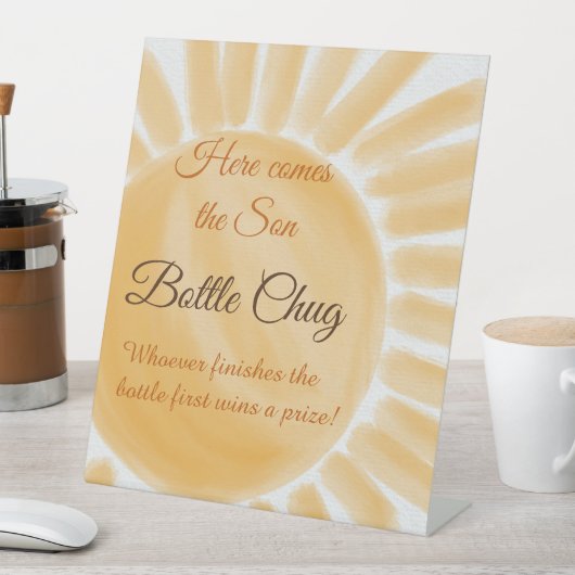 Signe De Table Voici le jeu de Baby shower Son Sunshine Ray (In SItu)