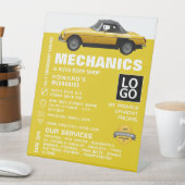 Signe De Table Voiture classique, mécanique automobile et réparat (In SItu)