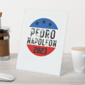 Signe De Table vote Pedro Napoleon drôles texte d'élection (In SItu)