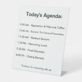 Signe De Table Votre agenda en un coup d'oeil ! (Recto)