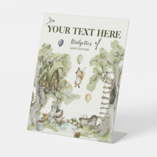 Signe De Table Votre Baby shower d'attente rapide du texte