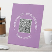 Signe De Table Votre code QR personnalisé Modèle de signalisation (In SItu)