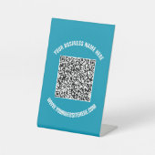 Signe De Table Votre code QR personnalisé Modèle de signalisation (Recto)