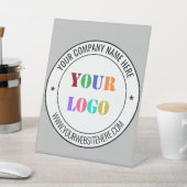 Signe De Table Votre entreprise Logo Info Nom Business Pedestal S (In SItu)