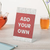 Signe De Table Votre image ici (In SItu)