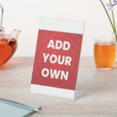 Signe De Table Votre image ici (In SItu)