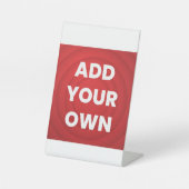 Signe De Table Votre image ici (Recto)