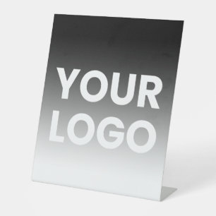 Signe De Table Votre logo et dégradé de couleur moderne modifiabl