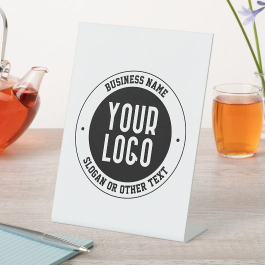Signe De Table Votre logo ou design d'entreprise | Texte éditable (In SItu)