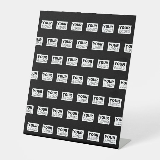 Signe De Table Votre logo ou votre conception | Arrière - plan de (Recto)