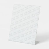 Signe De Table Votre logo s'allège automatiquement et se répète (Recto)