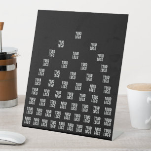 Signe De Table Votre Motif d'arche unique Logo Noir (modifiable