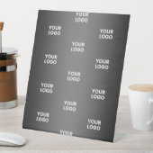 Signe De Table Votre simple logo répétitif | Gradient noir et gri (In SItu)