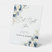 Signe De Table Voyage de la Marine bleu et blanc Roses Date Idée  (Recto)