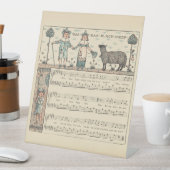 Signe De Table Walter Crane Baa Baa Mouton Noir Comptine (In SItu)