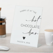 Signe De Table Warm Up At The Hot Chocolate Bar (In SItu)