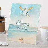 Signe De Table Watercolor Beach Oars Mariage Faveurs (In SItu)