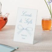 Signe De Table Watercolor Blue Bow Cards & Gifts (In SItu)